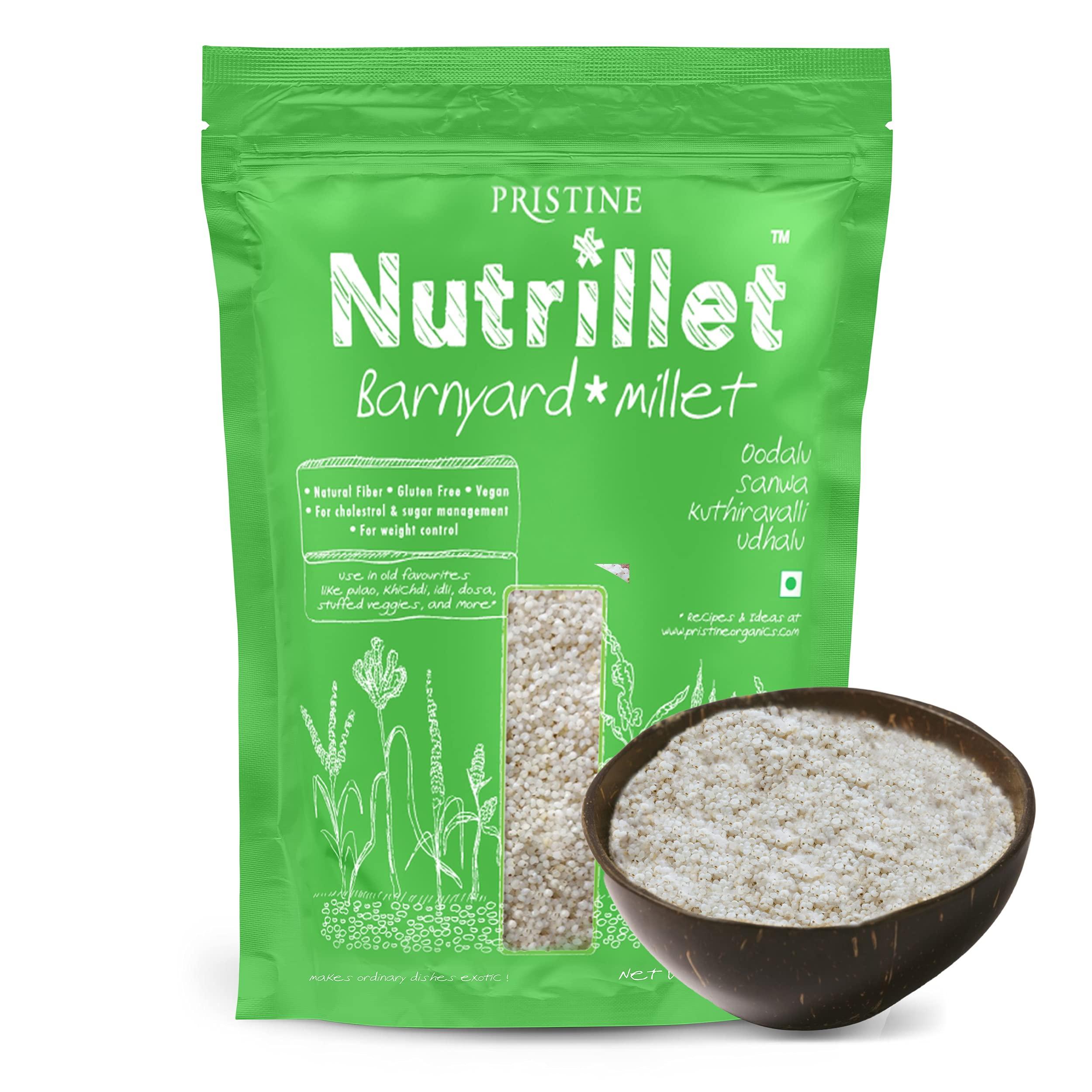 Pristine PRISTINE Nutrillet Healthy Barnyard Millet Pouch, 500g (Pack of 2)