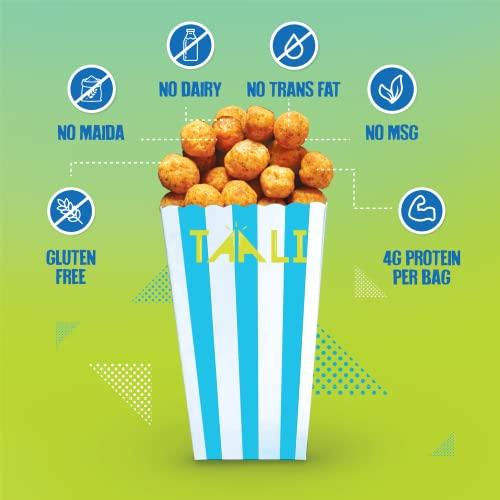 Taali Taali Jowar & Protein Puffs | 25 gm (Pack of 8) | Pudina Punch | Healthy Roasted Tasty Snacks, Ready to eat | 100% Veg, Gluten free products, No Cholesterol, No Trans-Fat