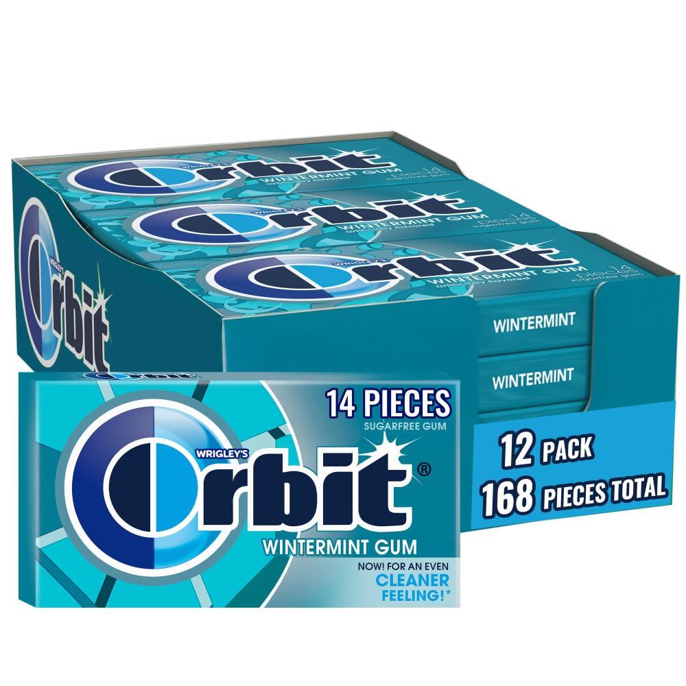 Orbit Orbit Wintermint Gum 14 Pieces Pack of 12, 12 X 33 g