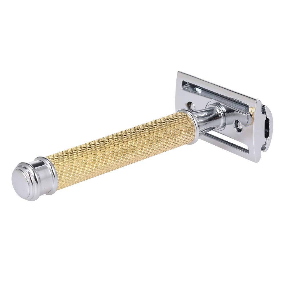 Qnotici Double-Edged Shaving Razor Set Safety Beard Razor with Shaving Razor Base tective Cover Mustache Removal Shaving Tool Fashionable Sustainable and Durable