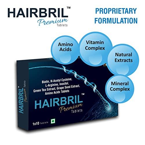 HAIRBRIL HAIRBRIL Healthy Hair Supplement 30 Tablets (Pack Of 3), 0.07 Kilograms