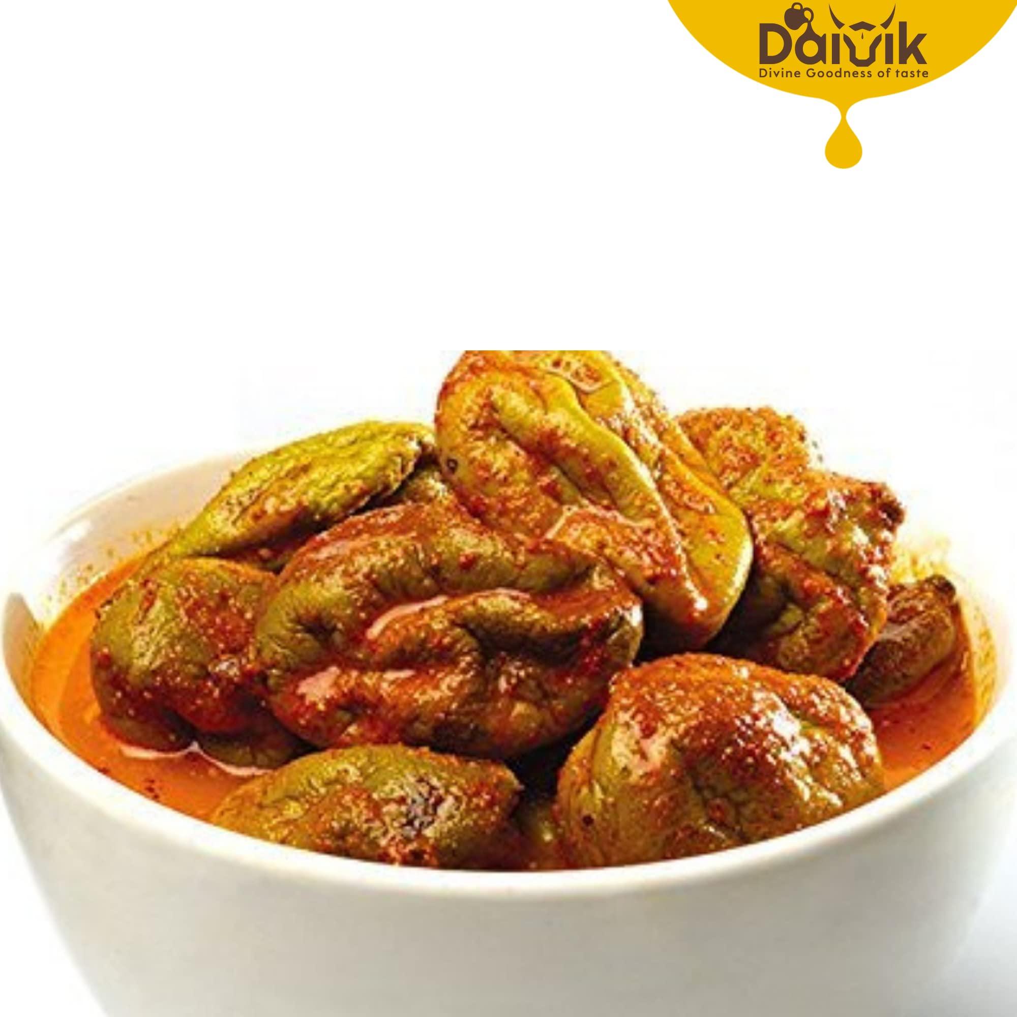 DAIVIK ORGANIC HOMEMADE VADU MANGAI/TENDER MANGO PICKLE - 500GMS