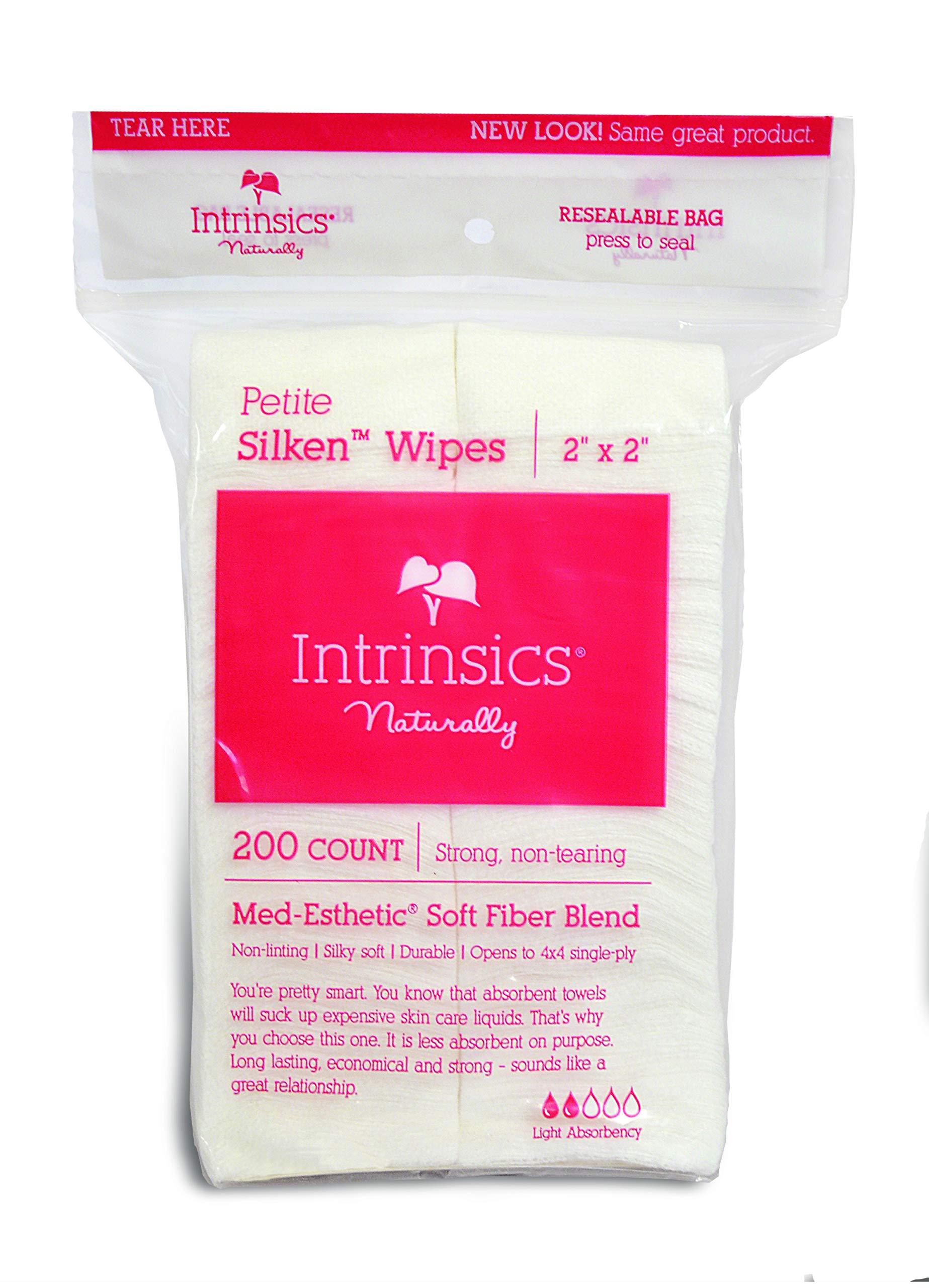 Intrinsics Intrinsics Petite Silken Wipes - 2"x2", 4-ply Blend of Soft Fibers, 200 Count