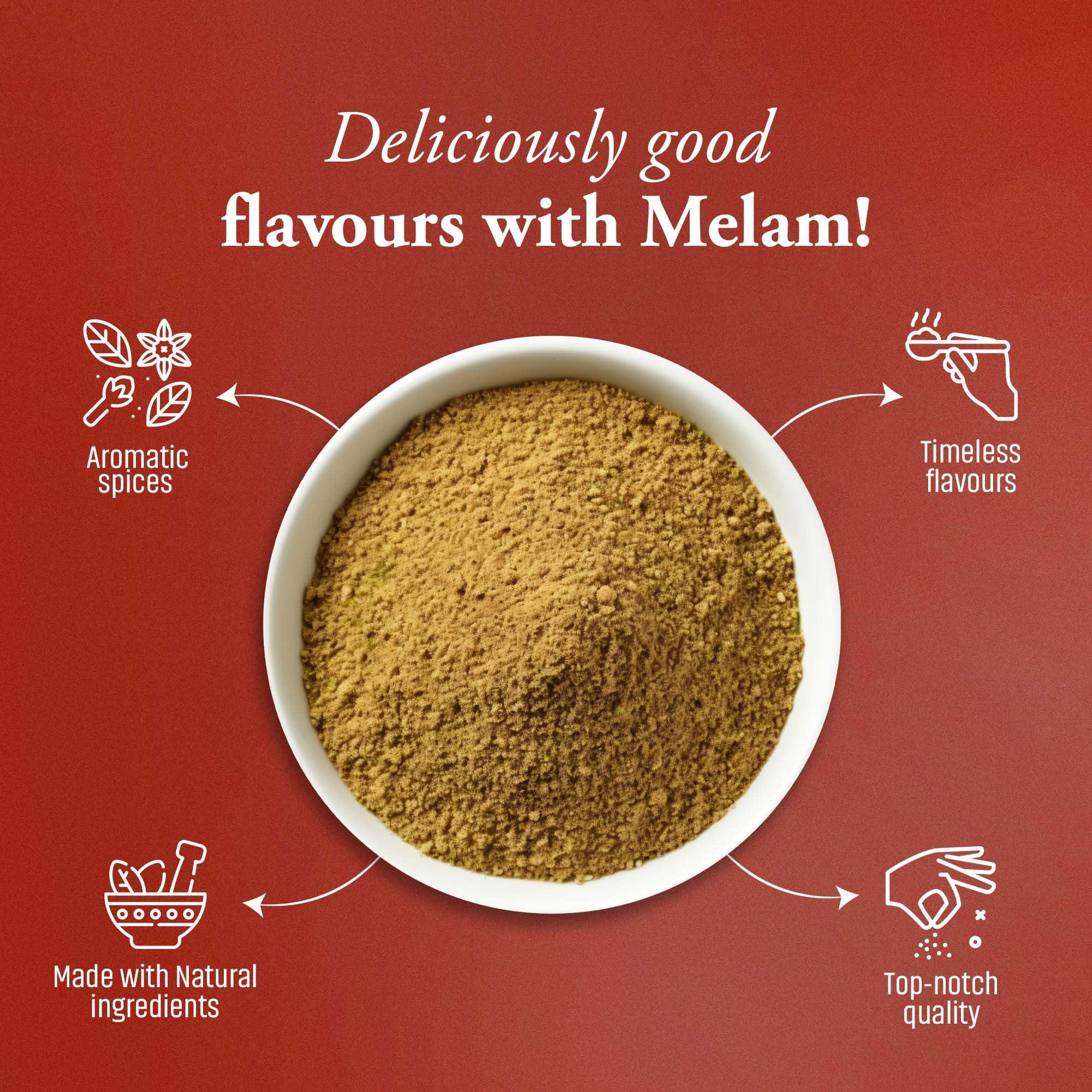 MELAM PURE AND AUTHENTIC MELAM Coriander Powder | Dhania Powder - 500g