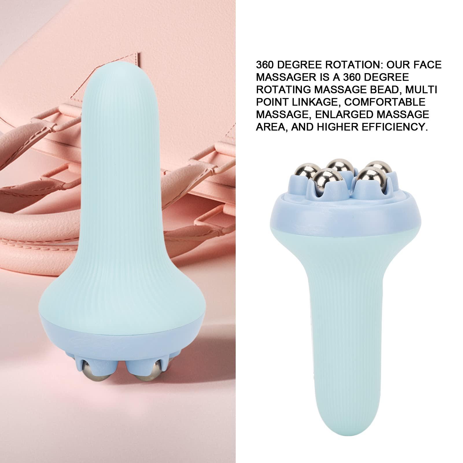 FOPU Face Sculptor Beauty Roller, Activate Collaterals Relax Muscles Face Massager for Massage Blue