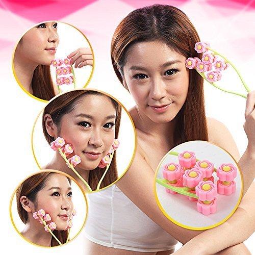 Garden Of Arts Garden Of Arts Manual face up roller massage neck facial massager beauty tool slimming remove chin (Multicolour)
