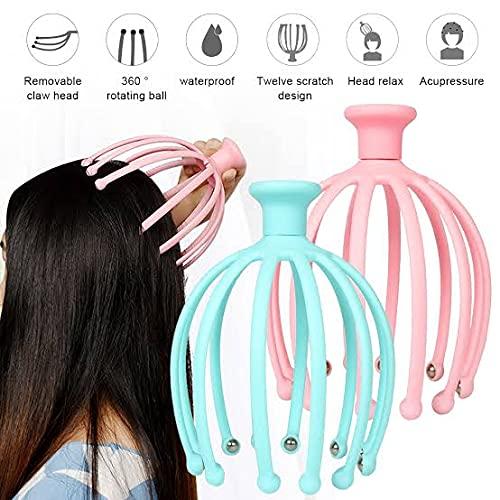 WEBBEE CRAFT Webbee Craft Head Scalp Massagers for Headache Relief,Scalp Stress Relax, 12 Roller Balls Prongs Head Massage Scratcher