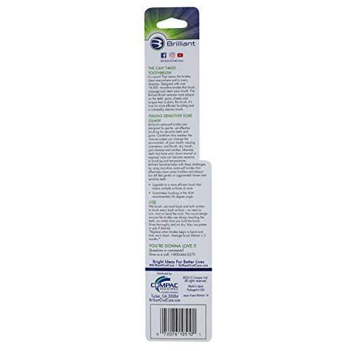 HartFelt 1 Count : HartFelt Sensitive 360 Toothbrush (1 Count)–Great for Diabetics, Seniors, and those with Dry Mouth