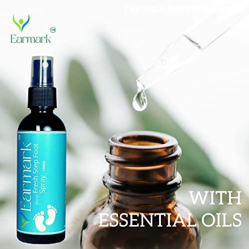 EARMARK EARMARK Koral Fresh Step Foot Spray for Cracked Heels Rough and Dry Feet - 100 ml (Pack of 3)