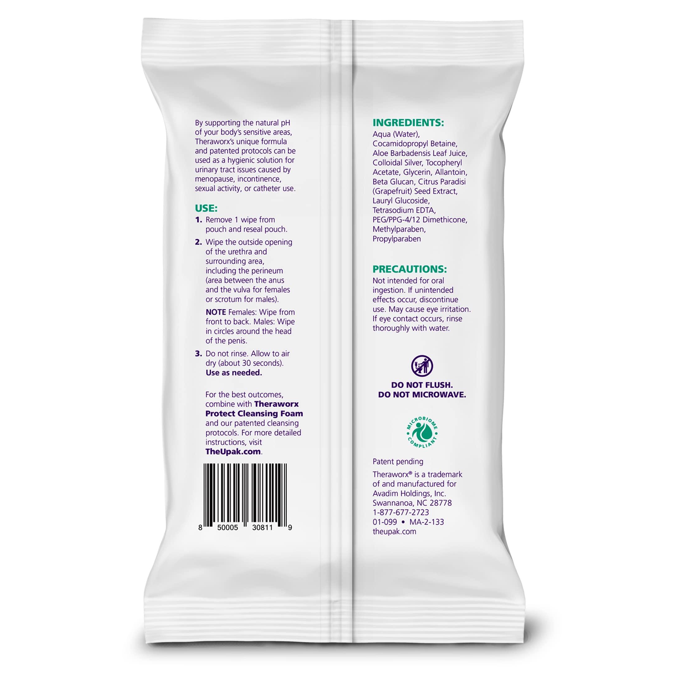 THERAWORX PROTECT Theraworx Protect 60-Count Wipes
