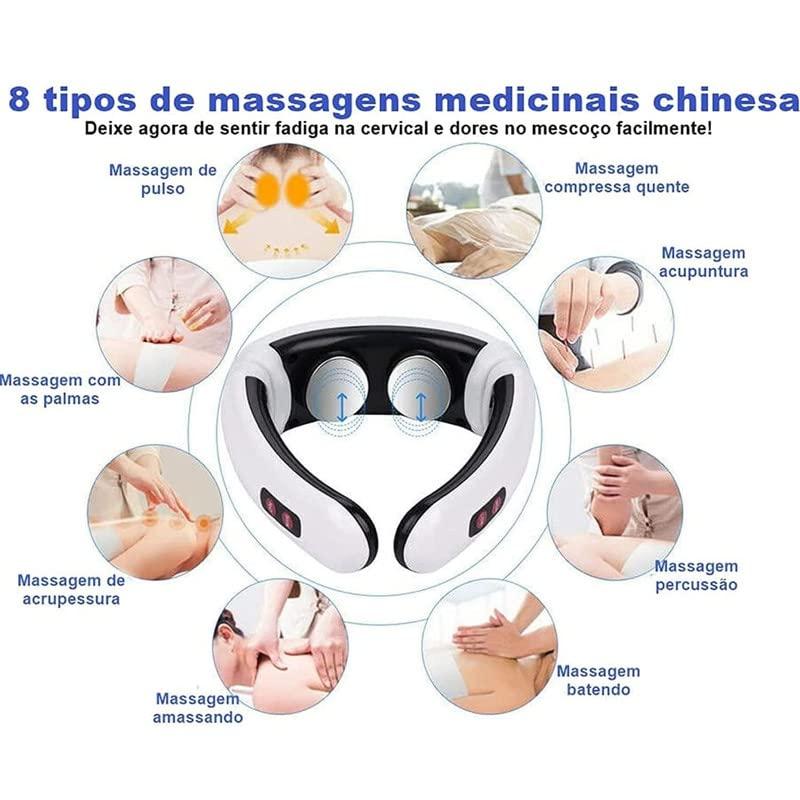 Rambot Cervical Traction Device - Inflatable Pillow Posture Pump Neck Posture Corrector for Relieves Neck Pain, Neck Curve Restorer