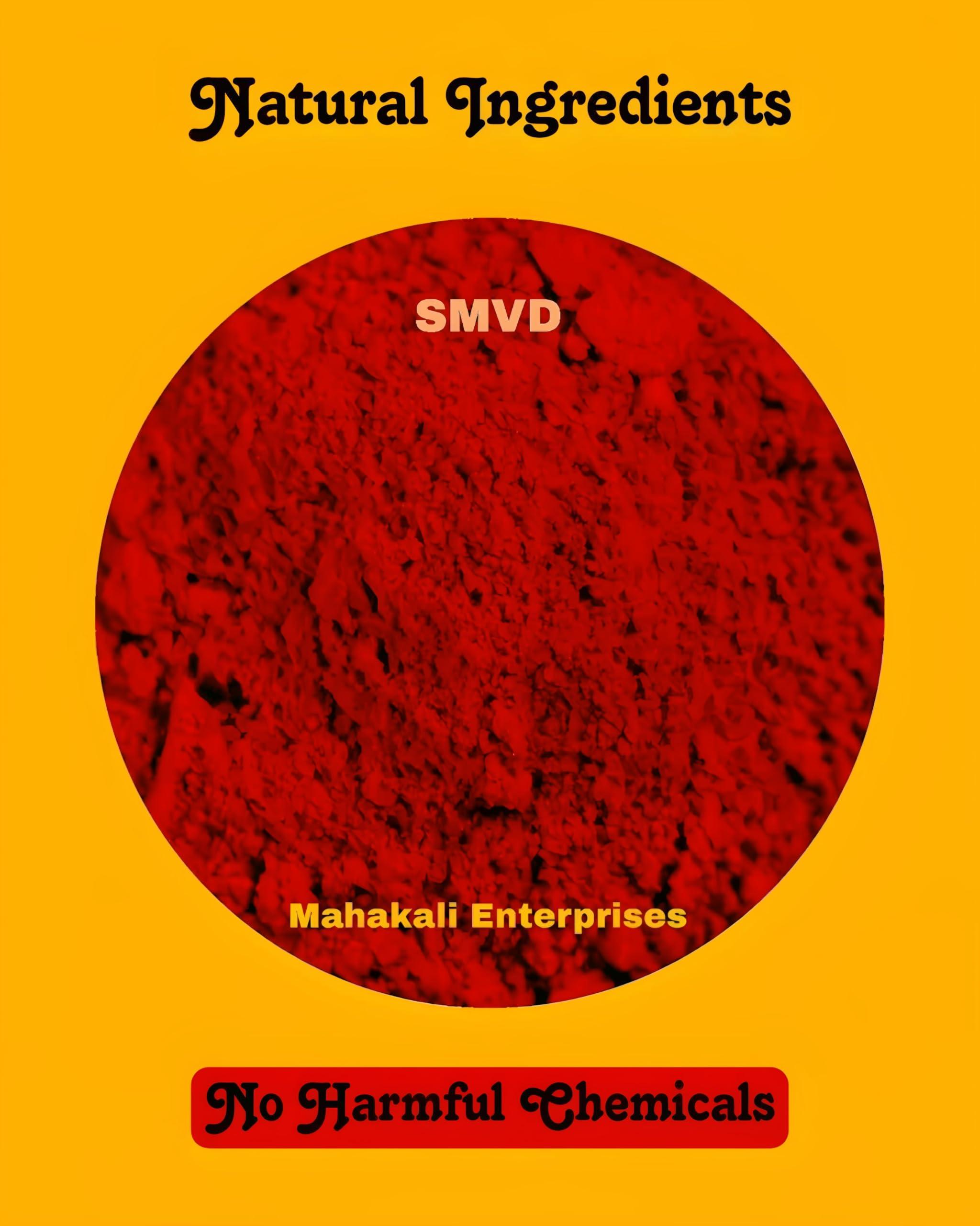 SMVD SMVD VAISHNODEVI Super Real Rose Red Sindoor Kumkum - Lal Sindhoor- Red Kumkum Powder Vermillion - Red Suhag Sindoor 100 G