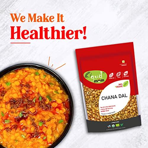 Gudmom Gudmom Organic Futana Dal (Roasted Chana Dal) 500 g ( Pack of 3 )