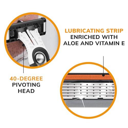 BIC BIC Flex 5 Disposable Razors for Men, Sensitive Skin Razor For a Smooth and Close Shave, Portable Razors with 5 Blades, 4-Pack Disposable Razor Set