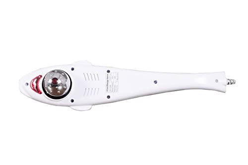 Concepta Concepta Corded Electric Dolphin Handheld Massager with Vibration, Magnetic, Far Infrared Therapy for Pain & Stress Relief For Men, Women (Red & White Colour)