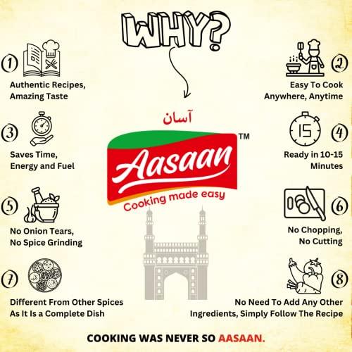 Aasaan Aasaan Sheer Kurma Premix 200gms, Ready to Cook Sheer Khurma Mix, Instant Hyderabadi Sheer Khurma Premix, Indian Sweets Sheer Khurma Ready Mix Vegetarian Dessert (Pack of 2)