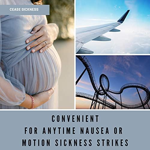 Cease Sickness Cease Sickness, Moonstone Morning Sickness Wristband, Mermaid Glass, Crystal Motion Sickness Bracelet, Helps Ease Car Sickness, Seasickness, Dizziness, Nausea from Being Pregnant or Traveling