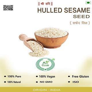 AGRI CLUB Hulled Sesame Seeds 1kg | Till | Tilhan | Safad Til | Agri Club