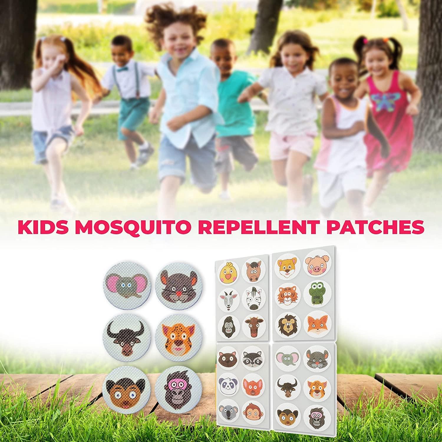 Deetto Mosquito Repellent Patches 100% Natural Repellent Mosquito Patches For Baby, Kids & Adult DEET Free Natural Citronella Mosquito Repellent Patchers Stickers for Travel Outdoor Indoor- Mix Design (1 PACK-36 PATCH)