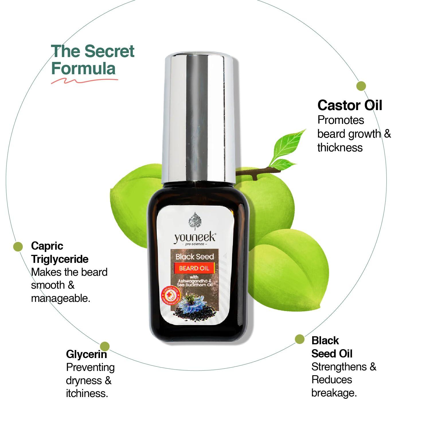 Youneek Pro Science Youneek Pro Science Black Seed Beard Oil - 30ml