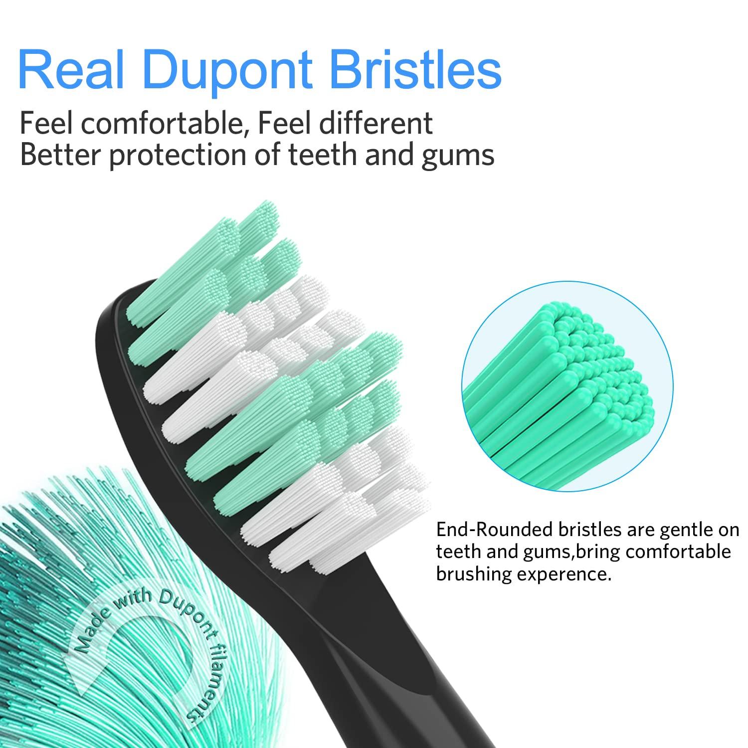 Senyum 8 Pack Electric Toothbrush Replacement Heads Compatible with Fairywill Electric Toothbrush Heads Handle FW-507/508/551/D1/D3/D7/D8/FW908/FW910/917/949/958/959/FW610/FW659/FW719