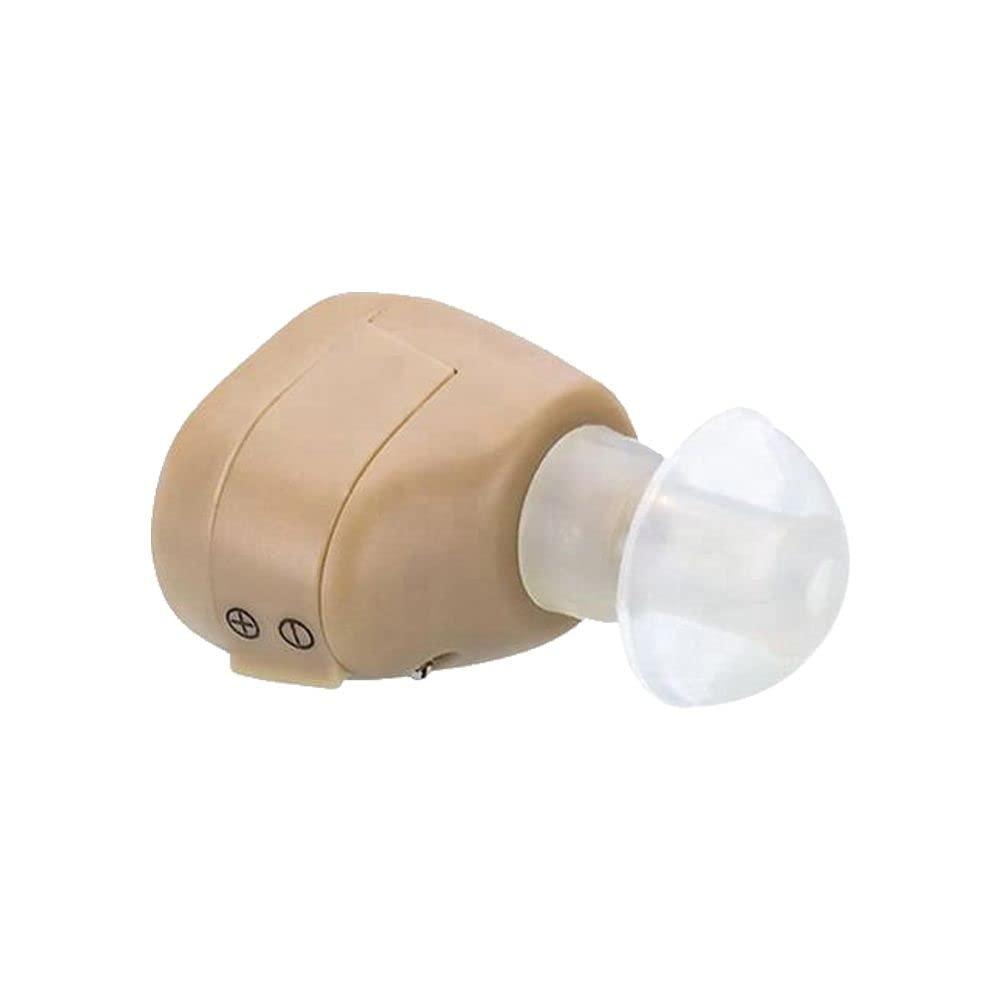 FCS FCS K-86 ITC Hearing Aid (Beige) With 6 German Made Battery Suitable For Mild to Moderate Hearing Loss.