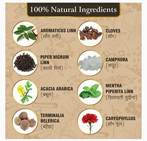 Vama ayurveda VAMA ROOTS Ayurvedic Dant Manjan Organic Teeth Powder Strong White Teeth Germ Killer | Hot Cold Sensitivity,Dental Pain Tooth Ache Relief, Mouth Smell Bed Breath Remover 100gm