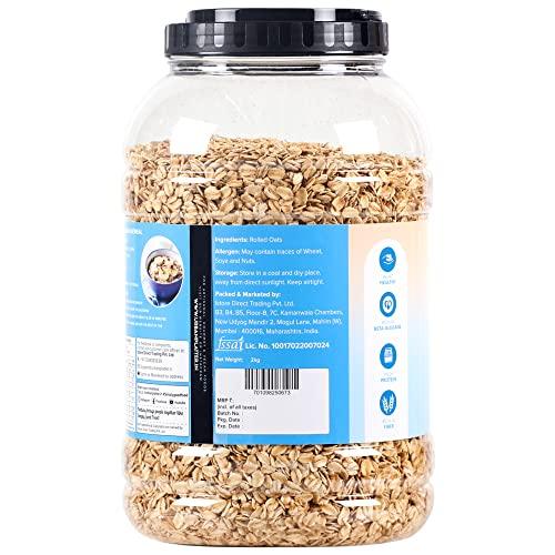 urban platter Urban Platter Rolled Oats, 2Kg (High-Fiber Breakfast Cereal / Use for Baking, Granola and Oatmeals / Rich in Beta Glucans)