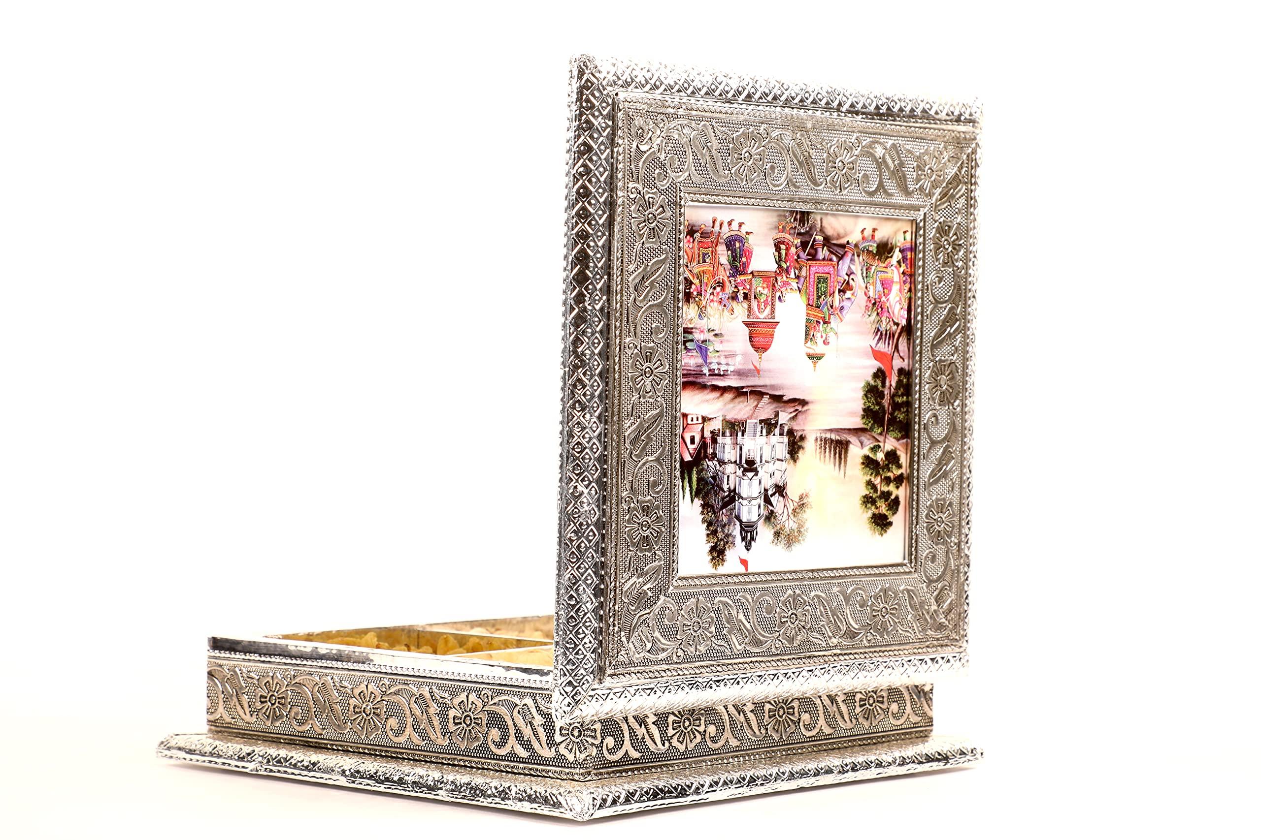 SHRI JAIN GROCERY SHRI Jain Grocery Dry Fruits Gift Box/Hamper Items (75 gm Each)(5) (Almond, Rasin, Cashew and Pista)