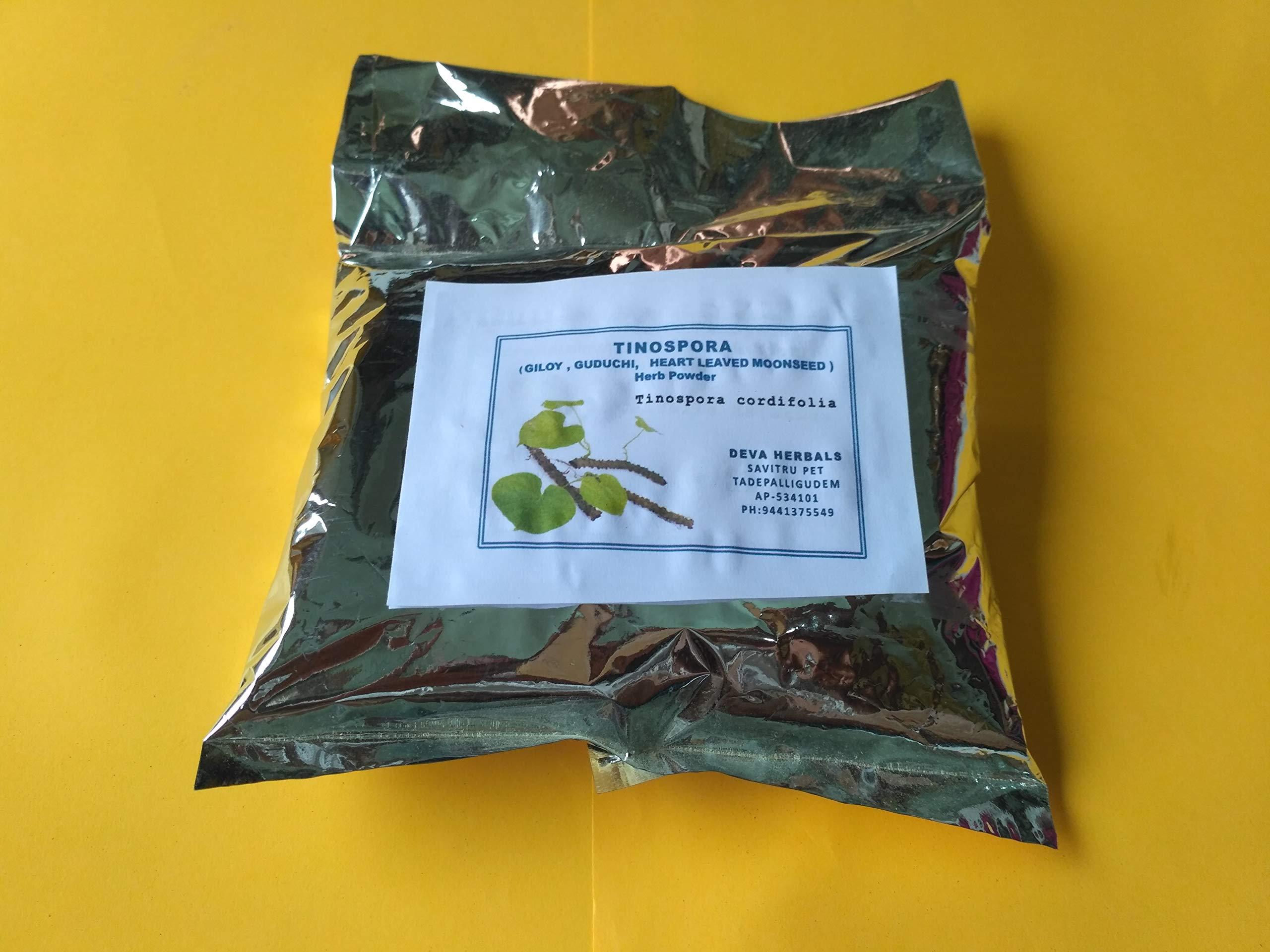 Generic Giloy-Guduchi-Tinospora cordifolia-Heart leaved moonseed Dried Herb Powder (400 grams)