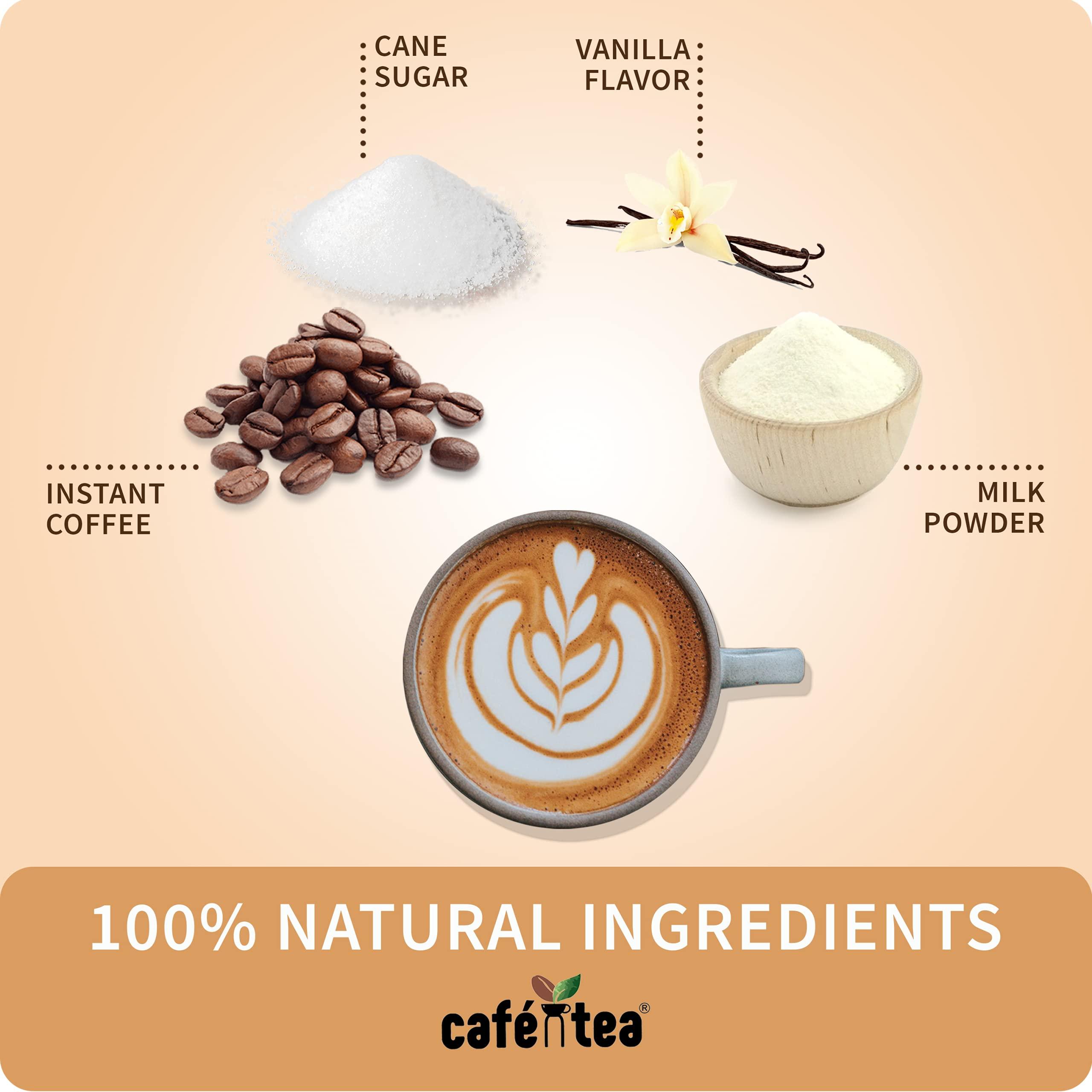 CAFE N TEA CAFE N TEA 100% Natural Instant Cappuccino Coffee Powder Packet - 1Kg [80 Cups] - Pack Of 2