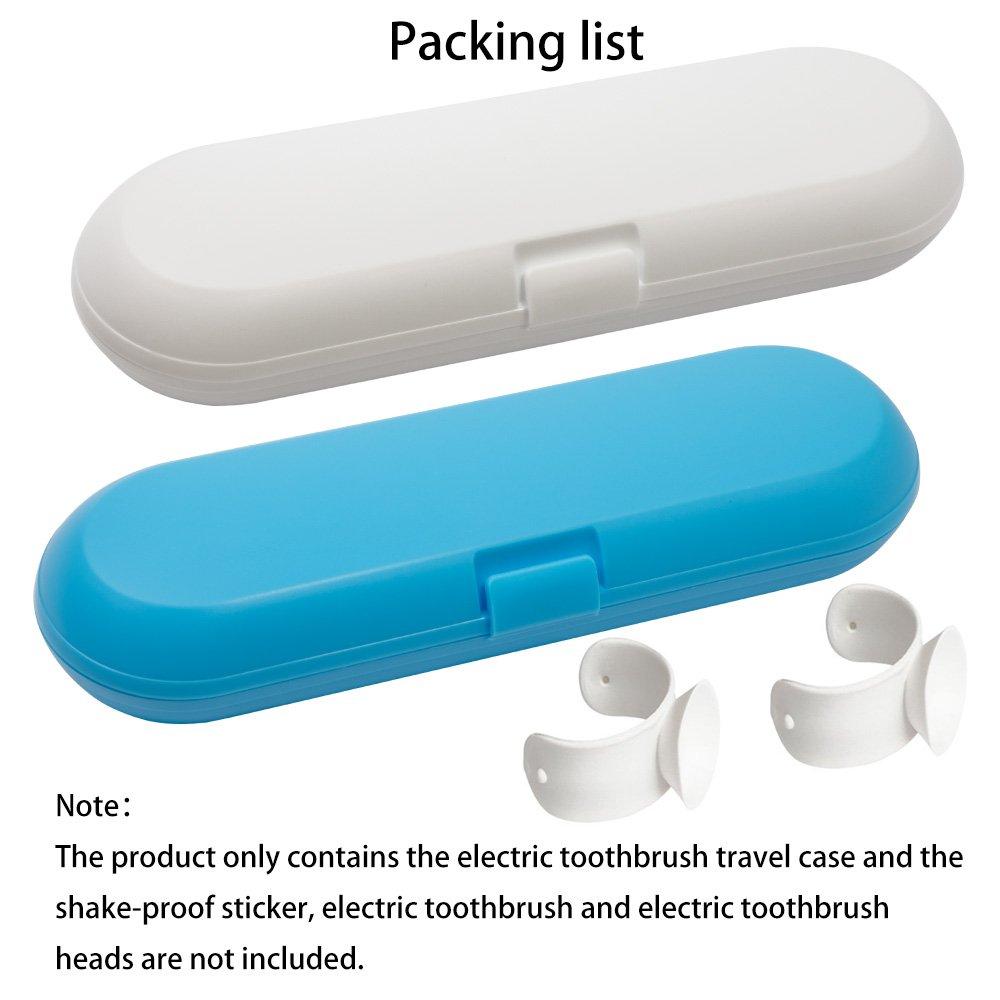 Nincha Plastic Electric Toothbrush Travel Case for Oral-B Pro Series, 2 packs (Blue&White) ââ‚¬¦