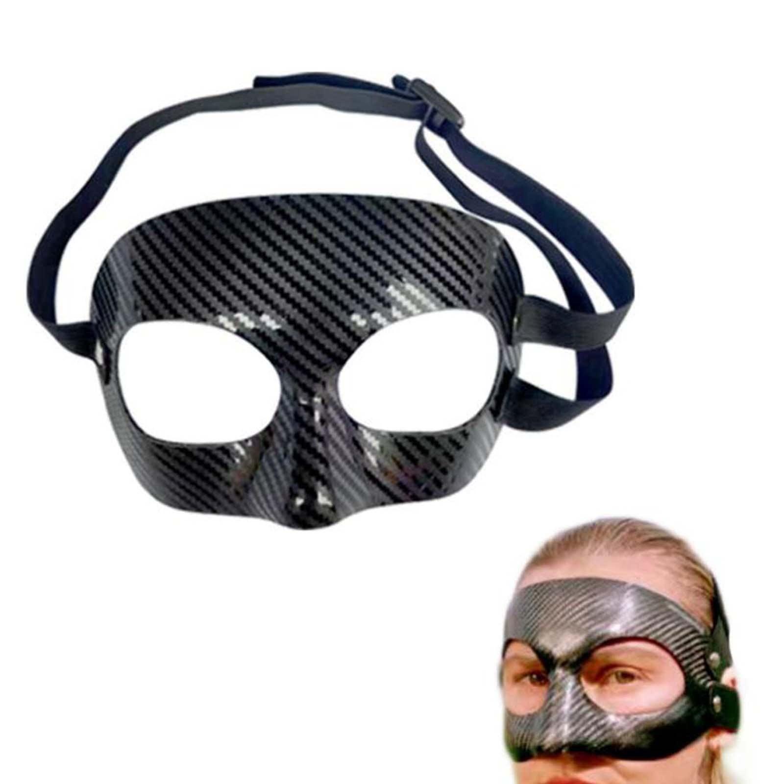 UJEAVETTE UJEAVETTE Basketball Mask Adult Men Women Nose Protector Football Mask Face Nose Guard Half Face Nose