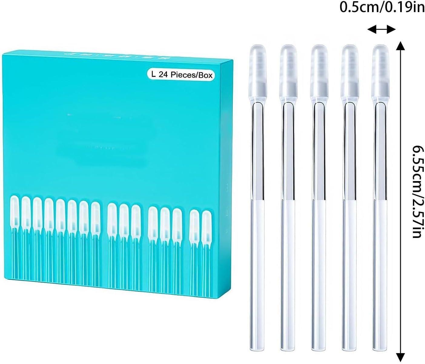 Deoxys Deoxys 24Pcs/box Disposable Sticky Ear Swabs Pick Reusable Ear Cleaner Soft Silicone Ear Wax Removal Tool For Olders Adult Kid(2 pack)