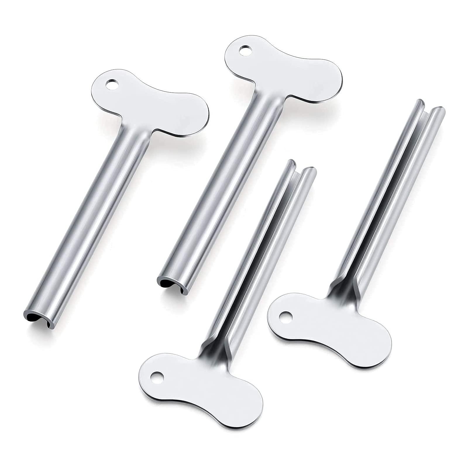 ZOCONE ZOCONE 12 Pack Toothpaste Tube Squeezers Stainless Steel Toothpaste Dispenser Metal Tube Squeezer Rolling Key for Bathroom Hair Dye Cosmetic