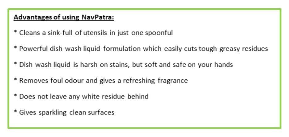 NavPatra NavPatra Dish wash gel mint Dish Cleaning Gel (Mint, 1 Ltr)