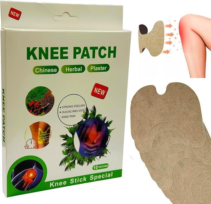 Abgrow Abgrow 100% Natural Knee Pain Relief Patches - Heating Herbal Patches for Back, Shoulder, Neck, Joints - No Side Effect (Pack of 10)