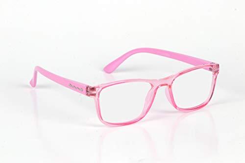 IMPLICIT Implicit Blue light Blocking Computer Glasses for kids Zero Power Spectacles With Anti Glare Glasses for UV & Eye Protection & Anti Eyestrain For Age 5-10 Years Girls and Boys (Pink)