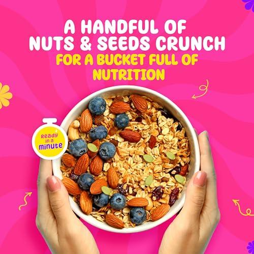 Yogabar Yogabar Nuts & Seeds Crunch Muesli, Super Save Pack, Wholegrain Breakfast, High Fiber Pouch (400 G)