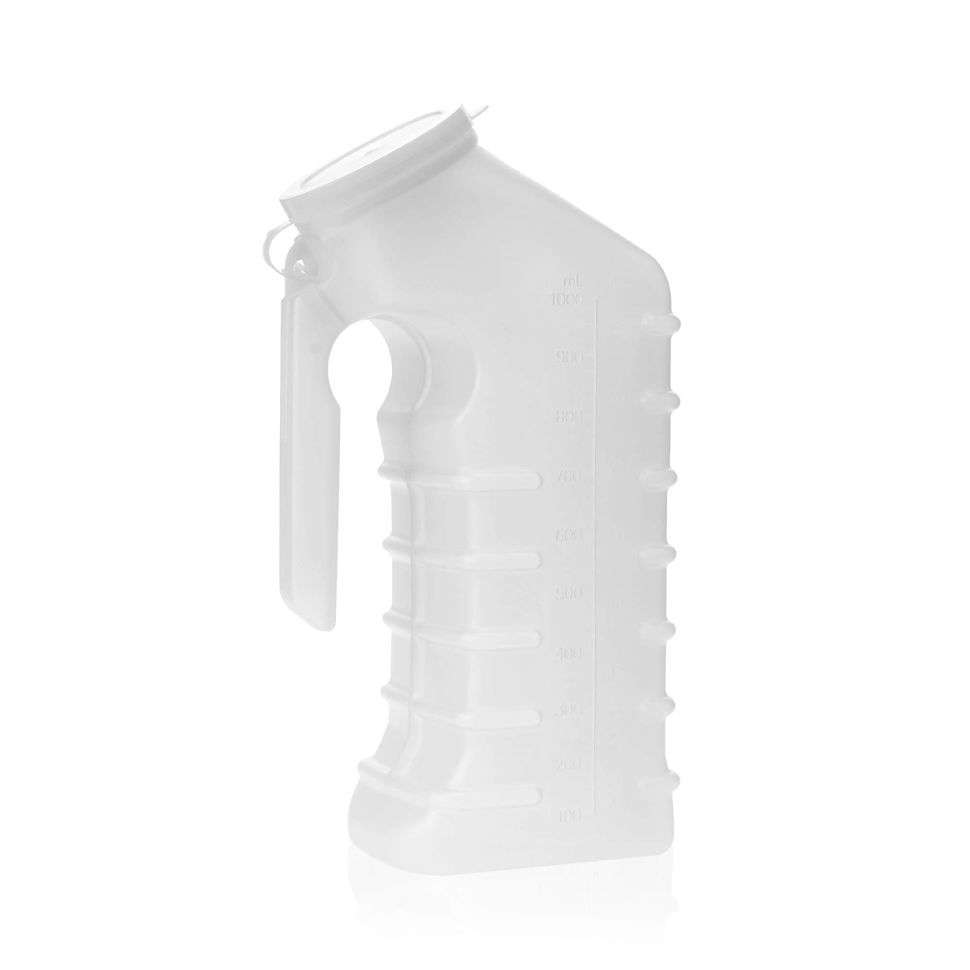 Dealmed Dealmed Male Urinal with Cover, Translucent, 1000 cc, Ea