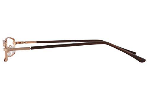 Visions India VisionsIndia Unisex Rectangle Full Frame Power Reading Glasses (+1.25, Gold, Siz-PC)