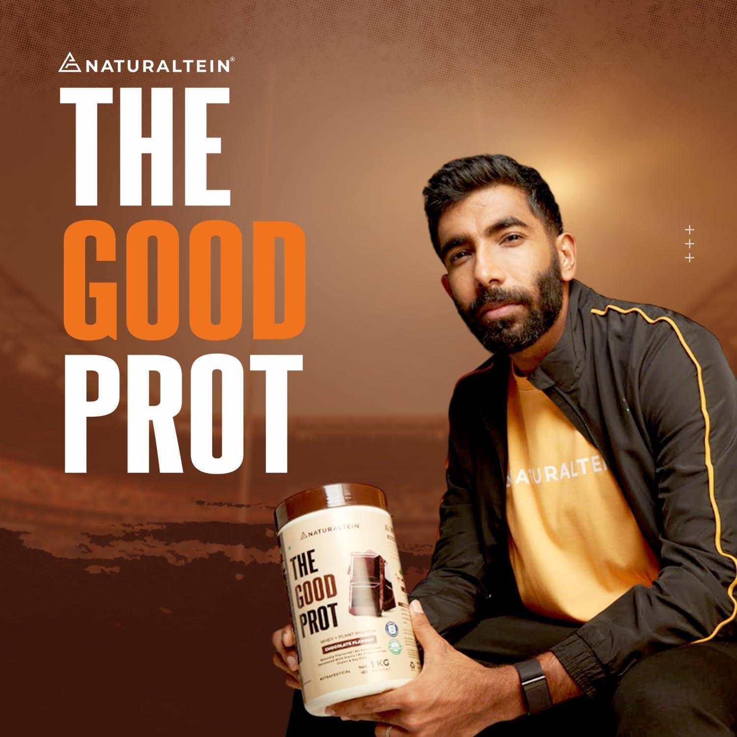 NATURALTEIN NATURALTEIN The Good Prot Protein, (Naturally flavored, Non GMO, No Artificial Sweeteners, Banned Substances Free) (Chocolate)