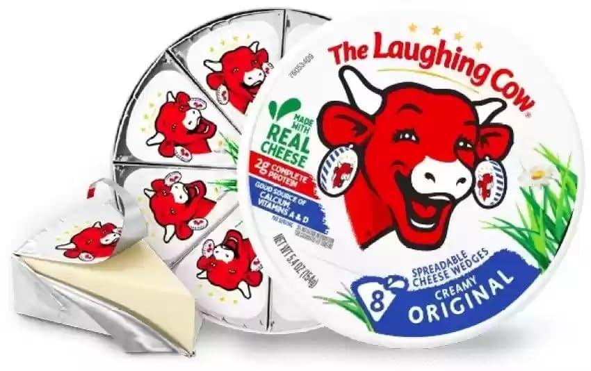 Generic Laughing Cow Original Cheese Triangle Portion Delicious Each 120gm (Pack Of 4) (Imported)