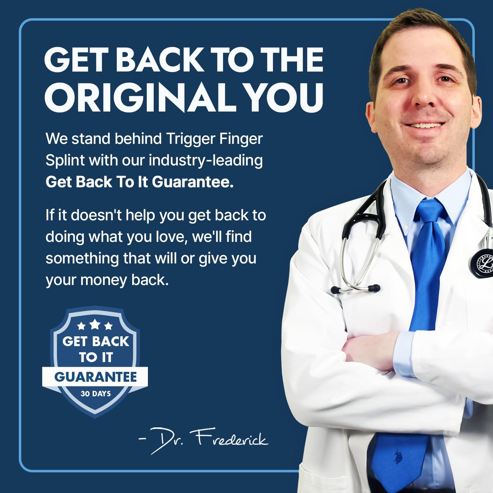 Dr. Frederick\'s Original Dr. Frederick\'s Original Trigger Finger Splint - 2 Pieces - Doctor-Developed Design Fits Index Finger - Middle Finger - Ring Finger