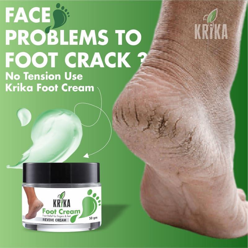 KRIKA KRIKA Foot Care Cream Repairs Cracked Heel | Crack Heel Repair Cream For Women & Men-100 gm (PACK OF 2)