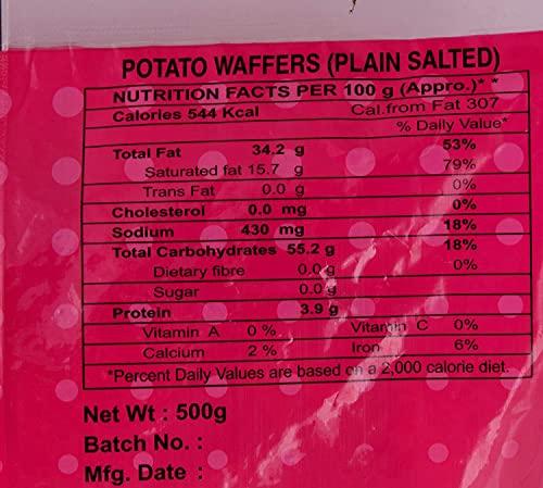 Lovely Wafers Lovely Wafers Plain Salted Potato Chips 250g (Pack of 2)