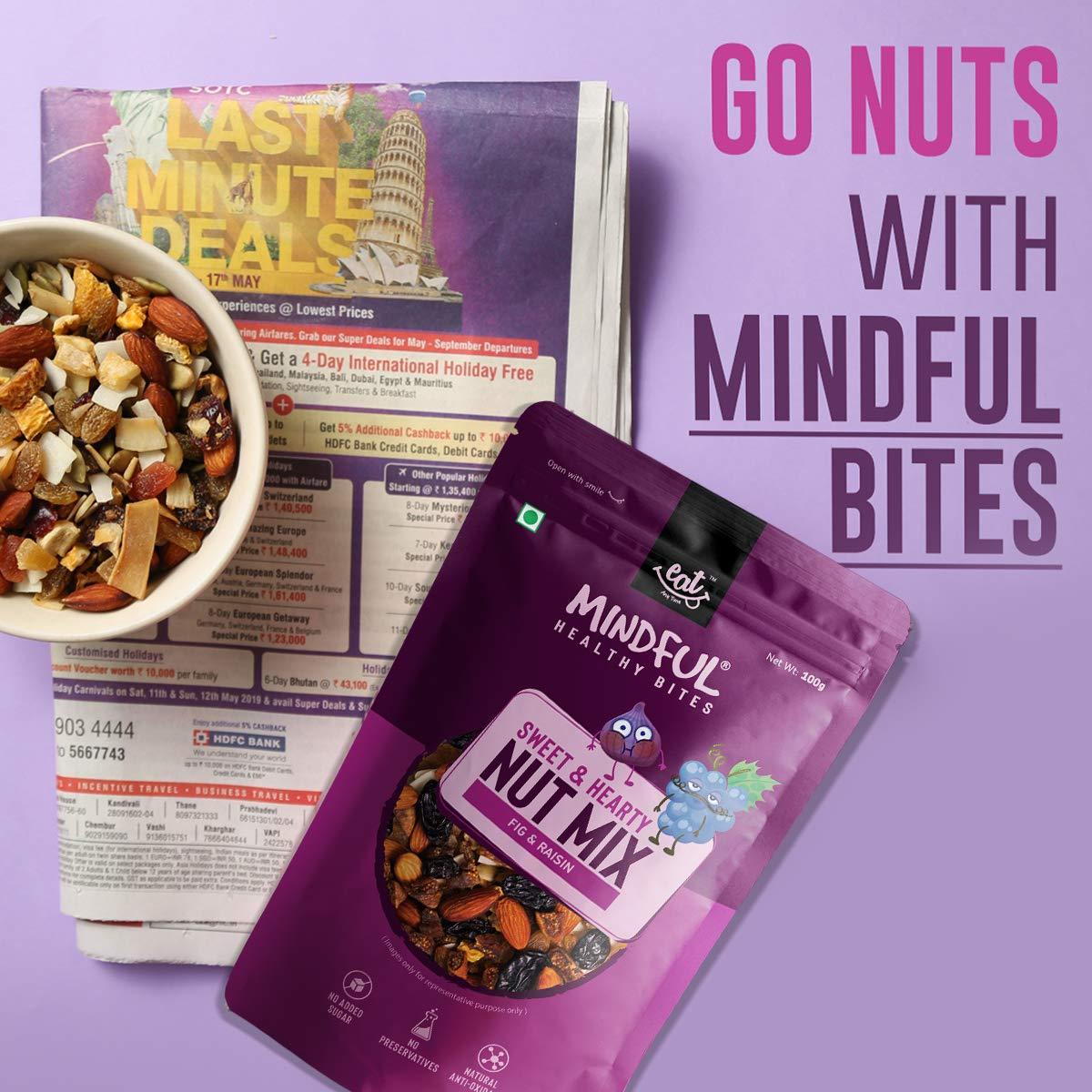 EAT Anytime Eat Anytime Mindful Healthy Trail Mix Combo of Papaya & Pineaple, Fig & Raisin | No Added Sugar & No Preseervatives | Antioxident | Healthy Sanck For Breakfast & Dieat - 200gm(Combo of 2)