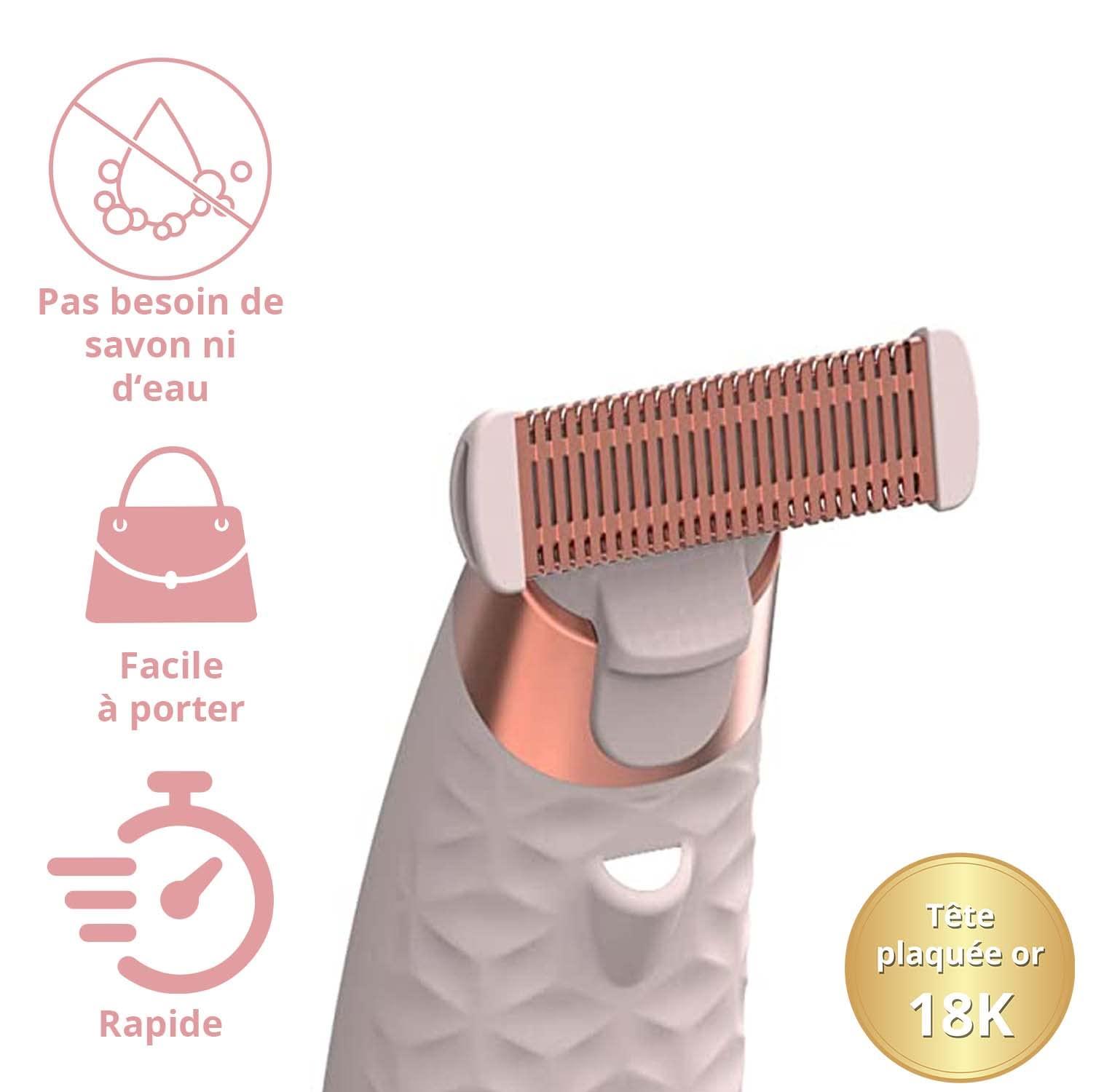 Finishing Touch Flawless Finishing Touch Flawless Nu Razor Electric Shaver With Hypoallergenic 18K Gold Plated Shaving Heads - Rechargeable