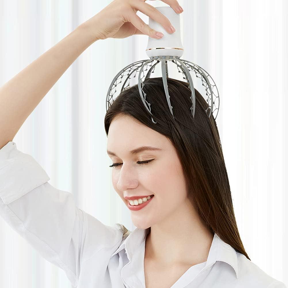 BLURISM BLURISM Electric Head Massager, Head Massage Spider, Scalp Massage Brush with 12 Claws, Rechargeable, Vibrating Head Massager to Relieve Stress