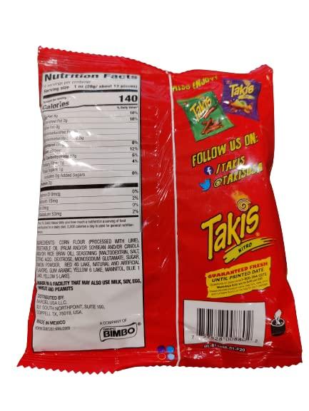 Barcel Takis Nitro- Habanero & Lime Tortilla Chips 113g